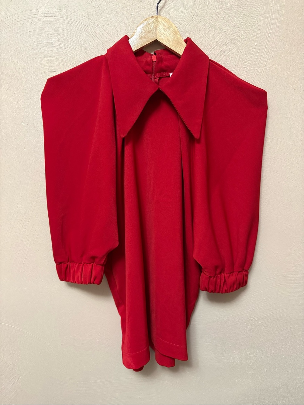 Julia Allert Designer Red Blouse Size Small - Picture 8 of 15